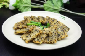 【素食菜谱】米饭类——芝麻米饭饼